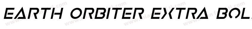 Earth Orbiter Extra Bold字体转换